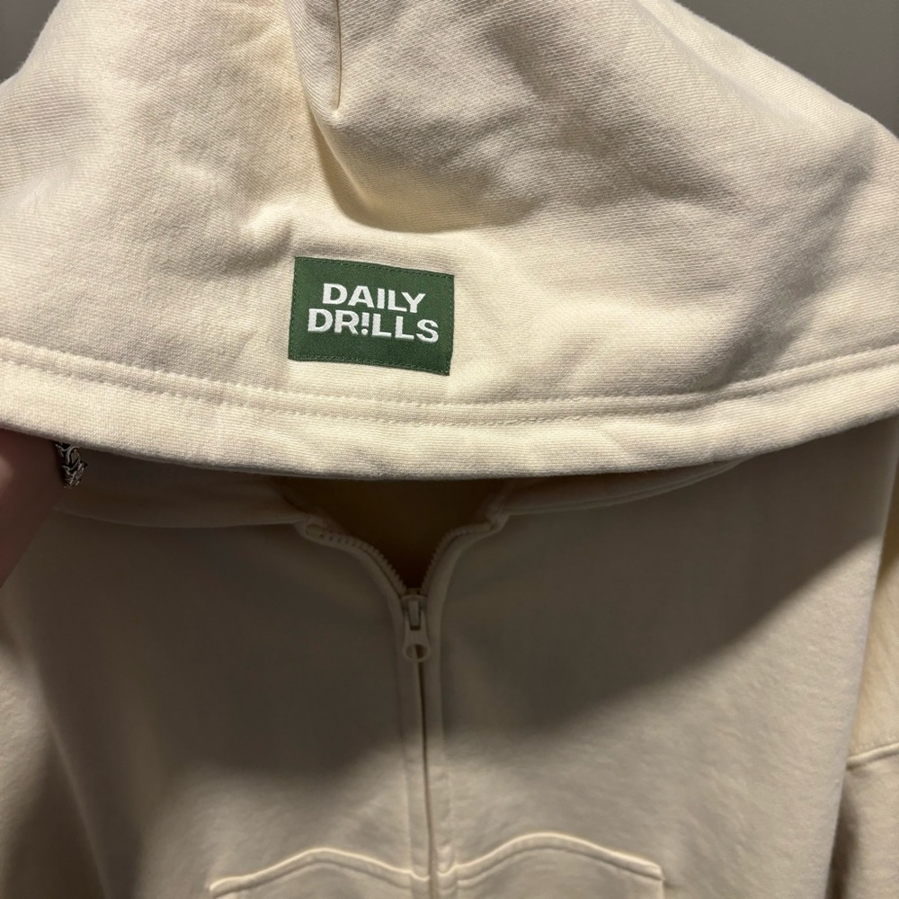 Daily Drills cropped zip hoodie